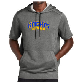STMA - Graphite Heather Printed Performance Terry Short Sleeve Hoodie (NEA533)