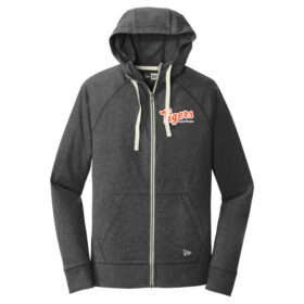 Farmington Fastpitch - Black Heather Embroidered Zip-Up Hoodie (NEA122)