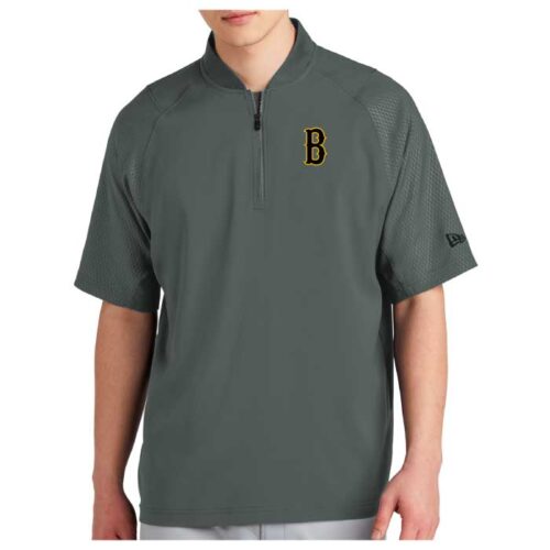Burnsville Baseball Coaches - Graphite Short Sleeve 1/4-Zip Cage Jacket (NEA600)