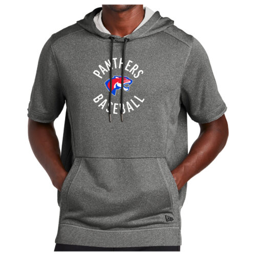 Spring Lake Park HS Baseball - Graphite Heather Printed Performance Terry Short Sleeve Hoodie (NEA533)