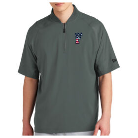 Farmington Legion Baseball - Graphite Short Sleeve 1/4-Zip Cage Jacket (NEA600)