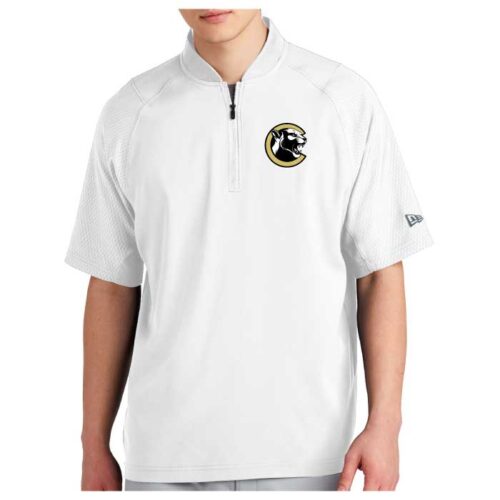 Como Ball - White Short Sleeve 1/4-Zip Cage Jacket (NEA600)