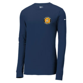 Highland Softball - Navy Printed Nike Dri-FIT Cotton/Poly Long Sleeve Tee (NKBQ5230)