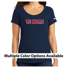 TC Blitz - Printed Nike Ladies Dri-FIT Cotton/Poly Scoop Neck Tee (NKBQ5234)