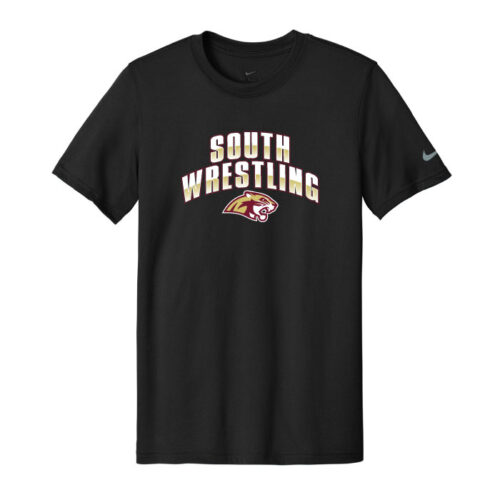Lakeville South Wrestling - **PLAYERS ONLY** Printed Black Nike Swoosh Sleeve rLegend Tee (NKDX8730)
