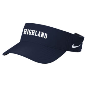 Highland Softball - Navy Embroidered Nike Dri-FIT Team Performance Visor (NKFB5675)