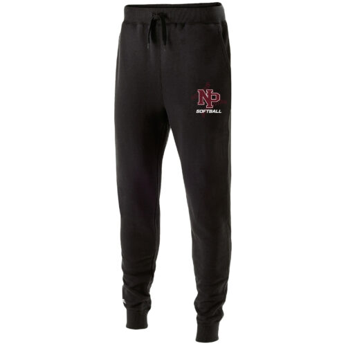 New Prague Softball - Black Embroidered Jogger (229548)