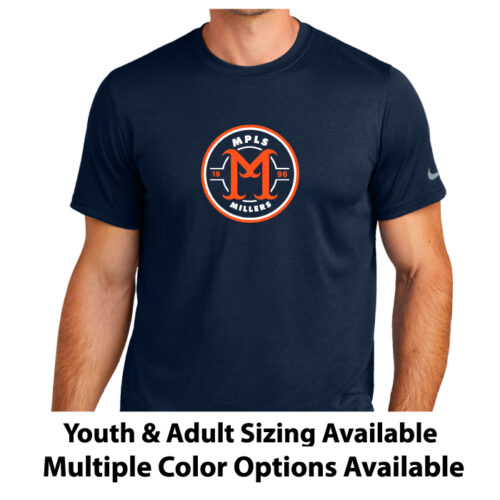 Minneapolis Millers Baseball - Printed Nike Swoosh Sleeve rLegend Tee (NKDX8730)