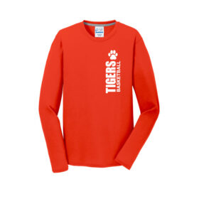 Farmington Youth Basketball Coaches - Orange Longsleeve Performance Blend Tee (PC381LS)