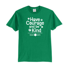 Girl Scout Troop 58173- Printed Kelly Green Core Blend Tee (PC55)