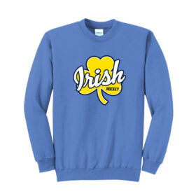 Rosemount High School Hockey - Carolina Blue Printed Fleece Crewneck Sweatshirt (PC78)