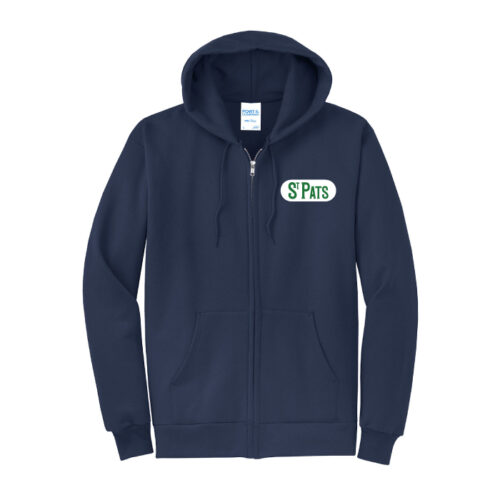 St. Pats Hockey - Navy Embroidered Full-Zip Fleece Hoodie (PC78ZH)