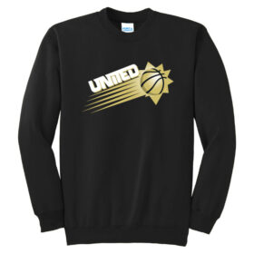 United Basketball - Black Printed Fleece Crewneck Sweatshirt (PC90)