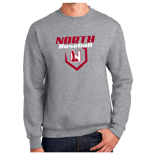 Lakeville North Baseball - Printed Fleece Crewneck Sweatshirt (PC90) - Image 2