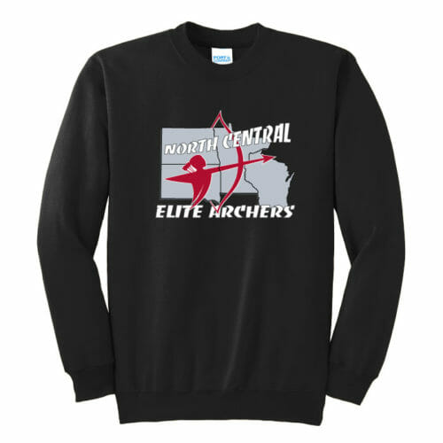 North Central Elite Archery - Fleece Crewneck Sweatshirt (PC90) - Image 2
