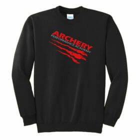 Archery Performance Academy - Black Fleece Crewneck Sweatshirt (PC90)