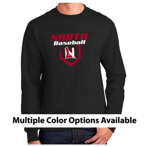 Lakeville North Baseball - Printed Fleece Crewneck Sweatshirt (PC90)