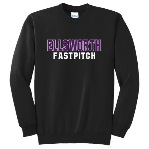Ellsworth Fastpitch - Printed Fleece Crewneck Sweatshirt (PC90) - Image 2