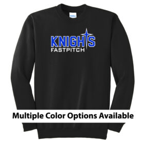 Knights Fastpitch - Printed Fleece Crewneck Sweatshirt (PC90)