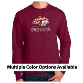 Lakeville South Wrestling - Printed Fleece Crewneck Sweatshirt (PC90)