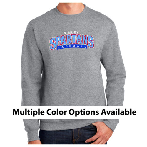 Simley Baseball - Printed Fleece Crewneck Sweatshirt (PC90)