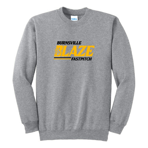 Burnsville Fastpitch - Printed Fleece Crewneck Sweatshirt (PC90) - Image 2