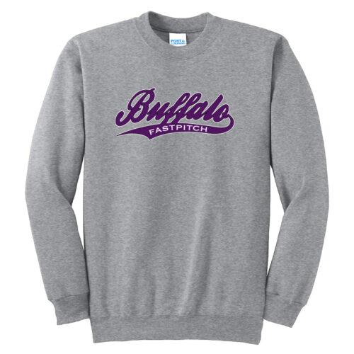 Buffalo Fastpitch - Printed Fleece Crewneck Sweatshirt (PC90) - Image 2