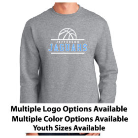 Jefferson Jaguars Basketball - Printed Fleece Crewneck Sweatshirt (PC90)