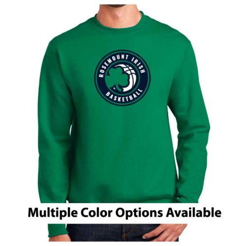 Rosemount Travel Basketball - Printed Fleece Crewneck Sweatshirt (PC90)