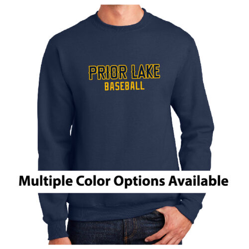 Prior Lake Baseball - Printed Fleece Crewneck Sweatshirt (PC90)