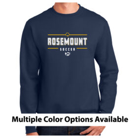 Rosemount Boys Soccer - Printed Fleece Crewneck Sweatshirt (PC90)