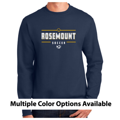 Rosemount Boys Soccer - Printed Fleece Crewneck Sweatshirt (PC90)