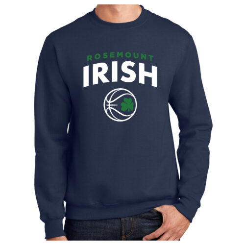 RHS Girls Basketball - Printed Fleece Crewneck Sweatshirt (PC90) - Image 2