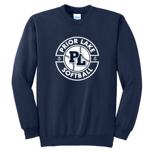 Prior Lake High School Softball - Printed Fleece Crewneck Sweatshirt (PC90) - Image 2