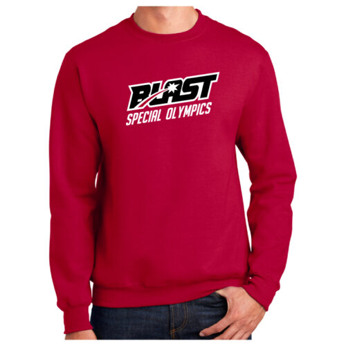 Blast Special Olympics - Printed Fleece Crewneck Sweatshirt (PC90) - Image 2