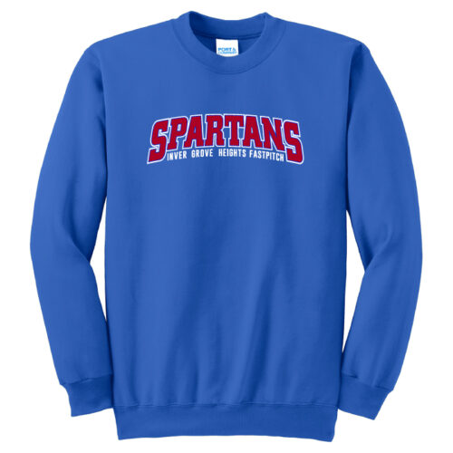 Inver Grove Fastpitch - Printed Fleece Crewneck Sweatshirt (PC90) - Image 2