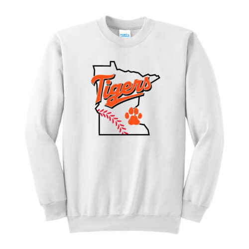 Farmington Baseball - Printed Fleece Crewneck Sweatshirt (PC90) - Image 2