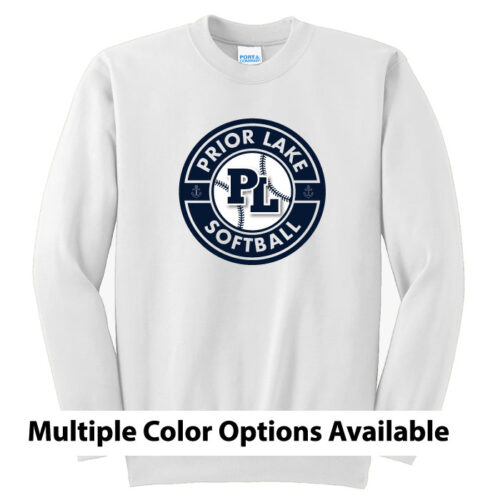 Prior Lake High School Softball - Printed Fleece Crewneck Sweatshirt (PC90)