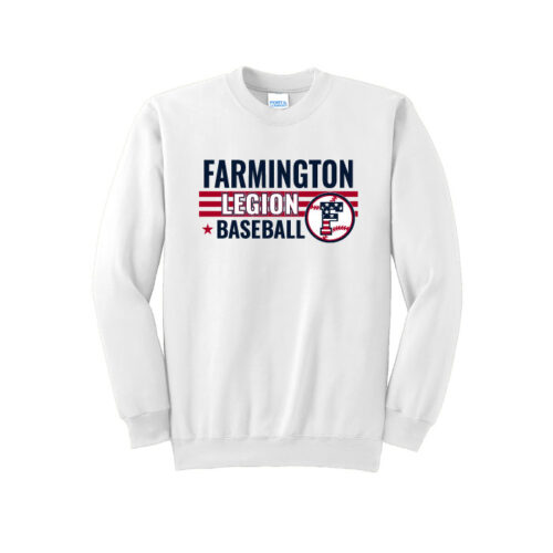 Farmington Legion Baseball - Printed Fleece Crewneck Sweatshirt (PC90) - Image 2