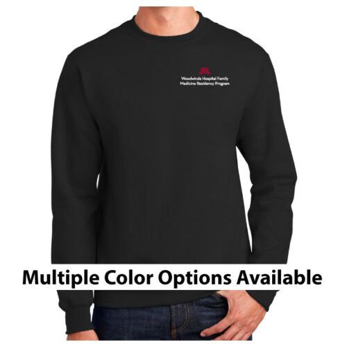 Woodwinds Hospital Family Medicine - Embroidered Fleece Crewneck Sweatshirt (PC90)