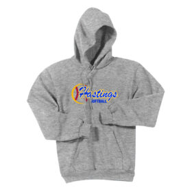 Hastings Raiders Softball - Athletic Heather Printed Pullover Hoodie (PC90H)