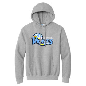 Waves Fastpitch - Printed Navy Pullover Hoodie (PC90H)