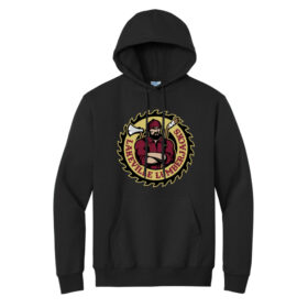 Lakeville Lumberjacks - Printed Black Pullover Hoodie (PC90H)