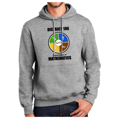 District 196 Department of Mathematics - Printed Pullover Hoodie (PC90H) - Image 2
