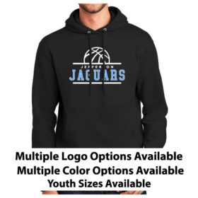 Jefferson Jaguars Basketball - Printed Pullover Hoodie (PC90H)