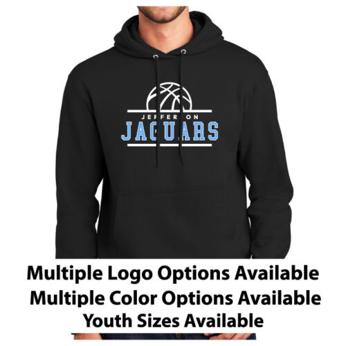 Jefferson Jaguars Basketball - Printed Pullover Hoodie (PC90H)