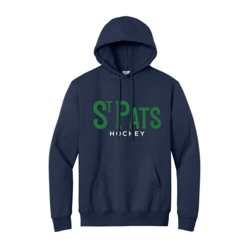 St. Pats Hockey - Navy Tackle Twill Pullover Hoodie (PC90H)