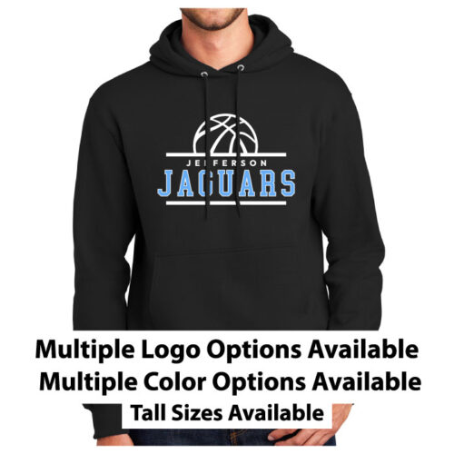 Jefferson Jaguars Basketball - Printed Tall Pullover Hoodie (PC90TH)
