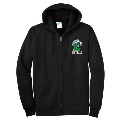 Eagan High School Softball - Embroidered Full-Zip Fleece Hoodie (PC90ZH) - Image 2