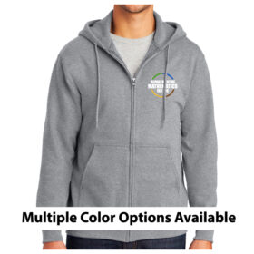 District 196 Department of Mathematics - Embroidered Full-Zip Fleece Hoodie (PC90ZH)